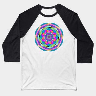 Geometric Pinwheel Baseball T-Shirt